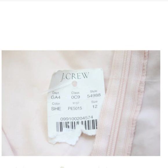 J CREW Pink Cotton Sun Dress Size 12 New With Tags - Picture 4 of 6